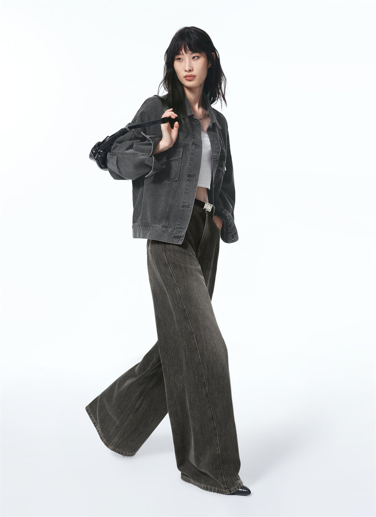 Women's Washed Oversized Denim Jacket