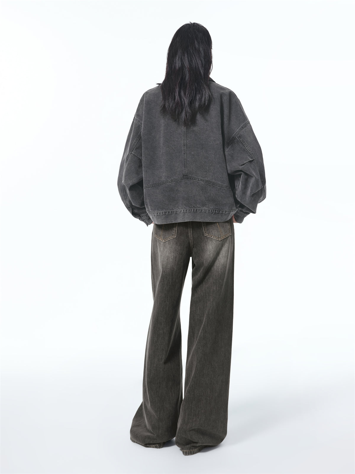 Women's Washed Oversized Denim Jacket