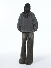 Women's Washed Oversized Denim Jacket