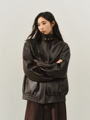 Women's Oversized Padded PU Jacket