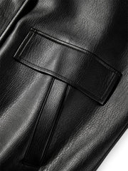 Women's Oversized Padded PU Jacket