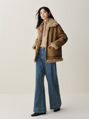 Women's Faux Shearling Oversized Jacket