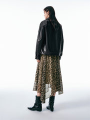 Women's Relaxed PU Moto Jacket