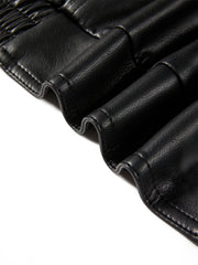 Women's Oversized Vintage Matte PU Jacket