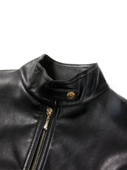 Women's Oversized Vintage Matte PU Jacket