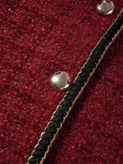 Women's Chenille Plaid Textured Set