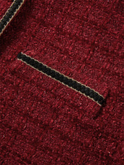 Women's Chenille Plaid Textured Set