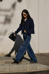 Women's Textured Raw-Edge Tweed Jacket