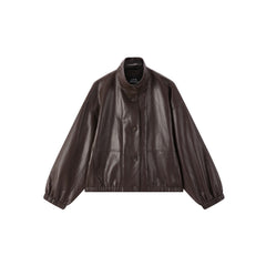 Women's Vintage Sheen Faux-Sheepskin  Jacket
