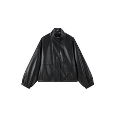 Women's Vintage Sheen Faux-Sheepskin  Jacket