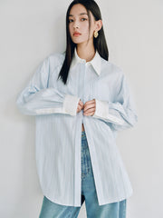 Women's Oversized Striped Shirt