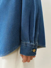 Women's Oversized Cotton Denim Shirt