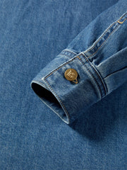 Women's Oversized Cotton Denim Shirt