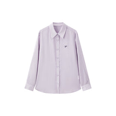 Women's casual lightweight sheer long-sleeve blouse