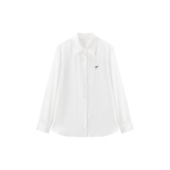 Women's casual lightweight sheer long-sleeve blouse