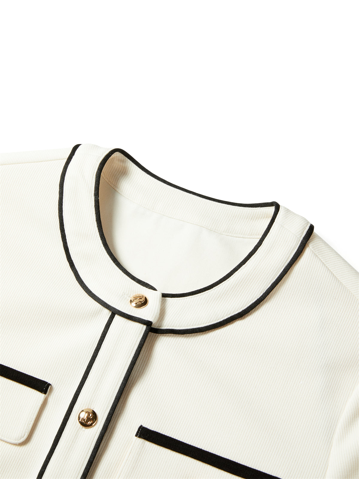 Women's Classic Tweed-Inspired Short Jacket