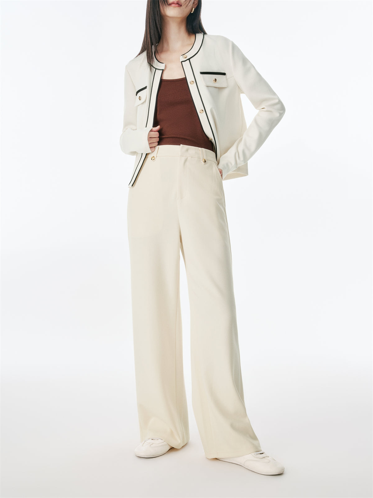Women's Classic Tweed-Inspired Set
