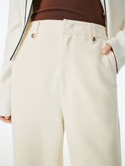 Women's Solid Wide-Leg Pants