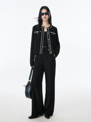 Women's Solid Wide-Leg Pants