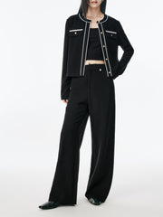 Women's Solid Wide-Leg Pants