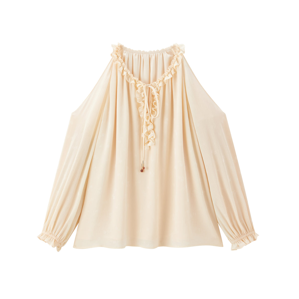 Women's French-style off-shoulder long-sleeve T-shirt