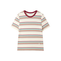 Women's Vintage Contrast Stripe T-Shirt