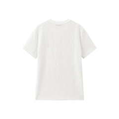 Women's Elegant Crewneck Tweed-Inspired T-Shirt