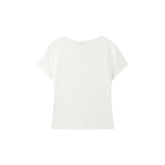Women's Slim-Fit Antibacterial U-Neck T-Shirt