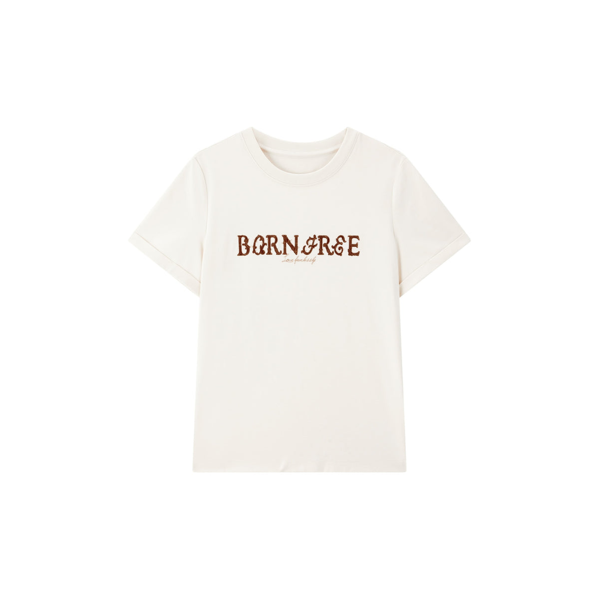 Women's Casual Embroidered Letter Print T-Shirt