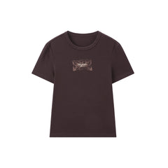 Women's Vintage Slim-Fit Cropped Tencel T-Shirt