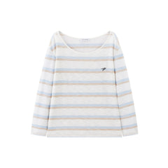 Women's Loose-Fit Striped Top and Tank Set