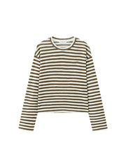 Women's Casual Striped Long-Sleeve Cover-Up