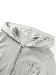 Women's Slim-Fit Contoured Panel Hooded Sweatshirt