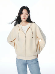 Women's Structured Air-Cotton Hooded Jacket