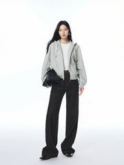 Women's Structured Air-Cotton Hooded Jacket