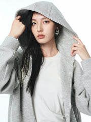 Women's Structured Air-Cotton Hooded Jacket