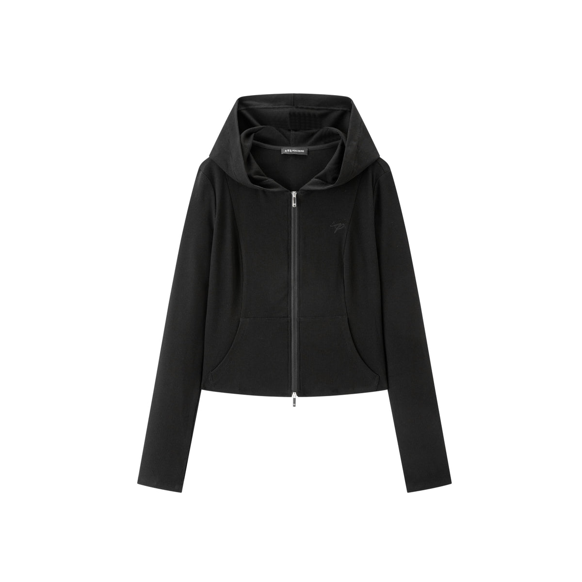 Women's Casual Hooded Slim-Fit Sweatshirt Jacket