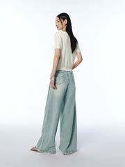 Women's Acetate Blend Knit Cardigan with Metallic Thread