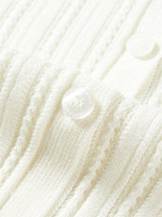 Women's Acetate Blend Knit Cardigan with Metallic Thread