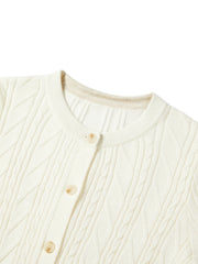 Women's Slim-Fit Cable-Knit Cardigan