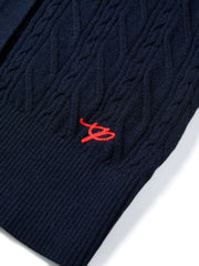 Women's Slim-Fit Cable-Knit Cardigan