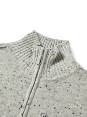 Women's Wool-Blend Mock-Neck Knit Cardigan