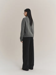 Women's Pure Wool Solid Knit Cardigan