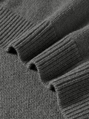 Women's Pure Wool Solid Knit Cardigan