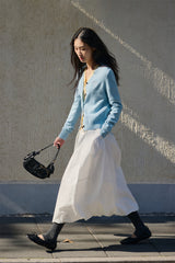 Women's Short V-Neck Embroidered Cardigan