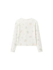 Women's Printed Slimming Knit Cardigan