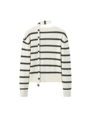 Women's Intellectual Wool-Blend Striped Knit Cardigan