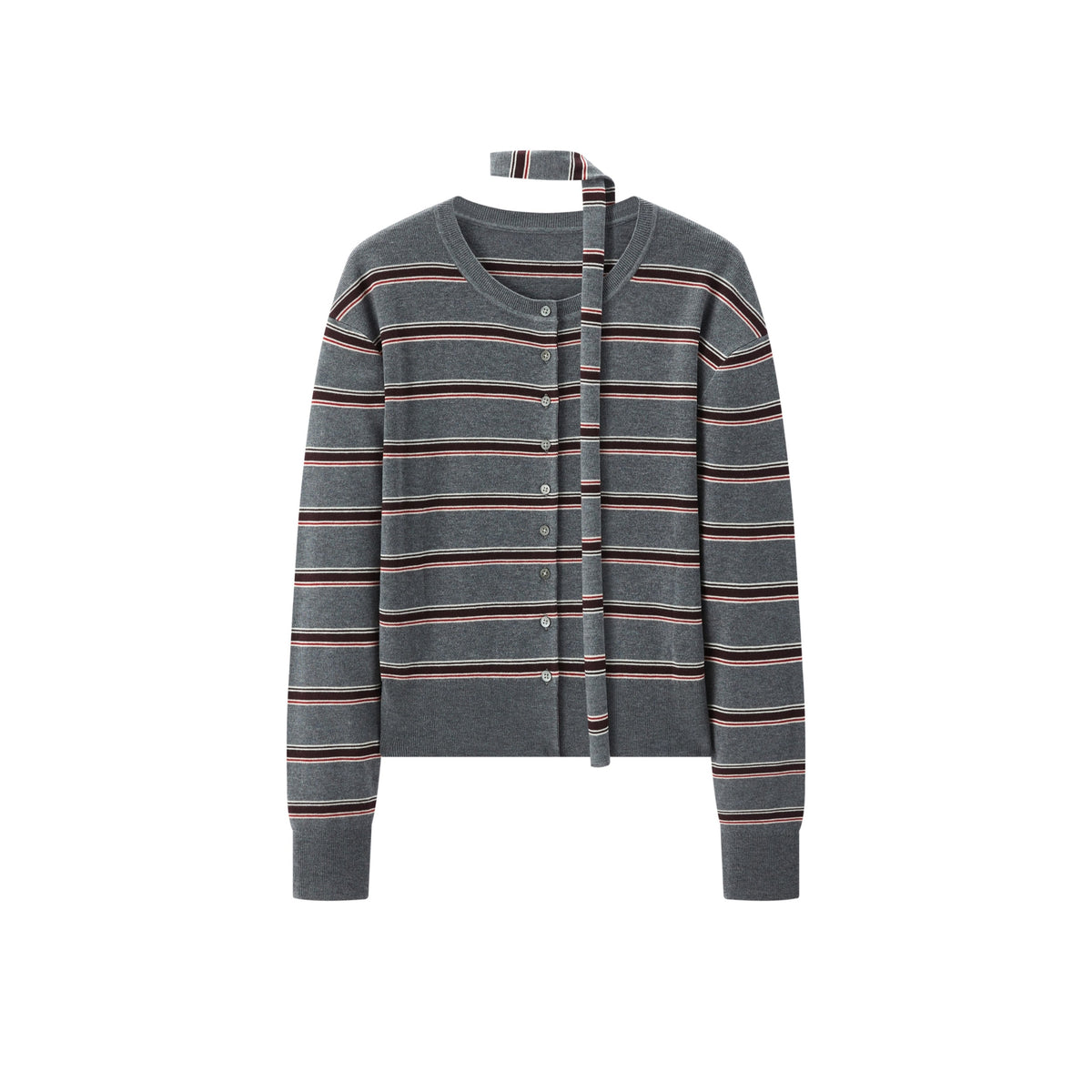 Women's Intellectual Wool-Blend Striped Knit Cardigan