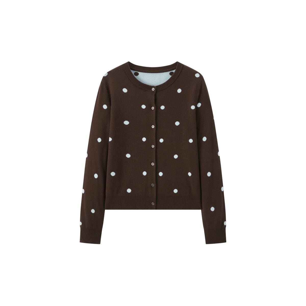 Women's Vintage Polka-Dot Knit Cardigan