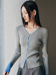 Women's 2-in-1 V-Neck Knit Pullover